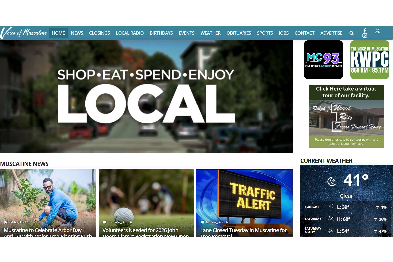 Voice of muscatine portfolio